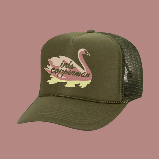 green swan hat