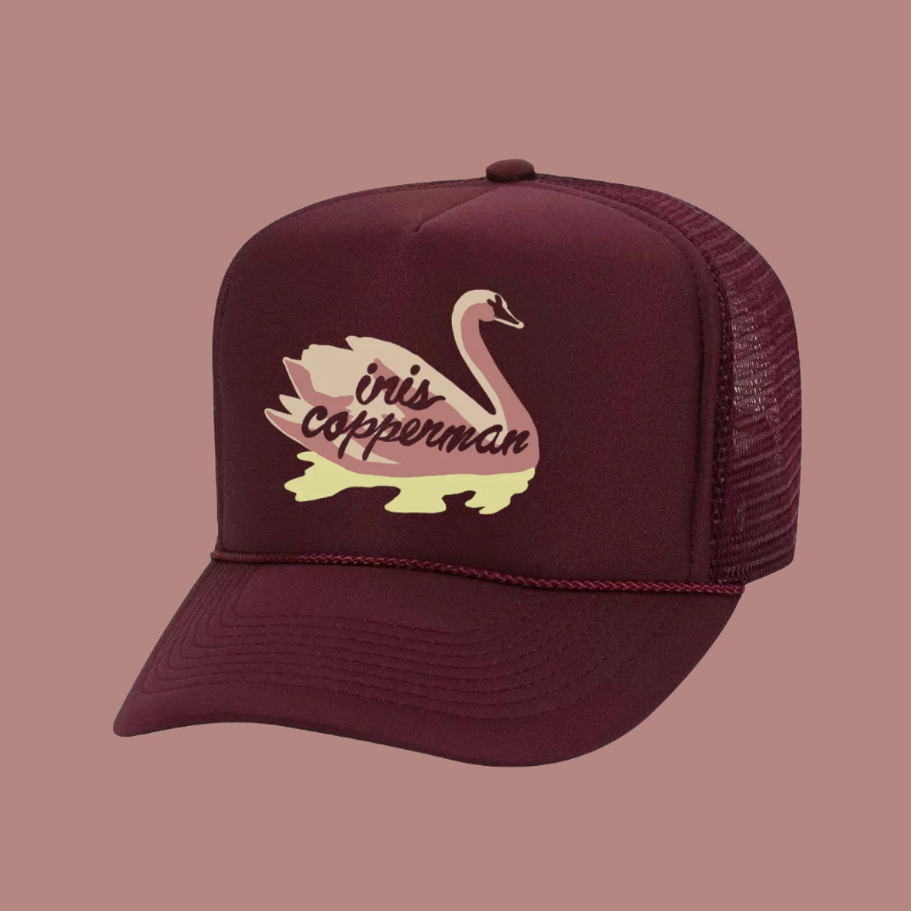 maroon swan hat